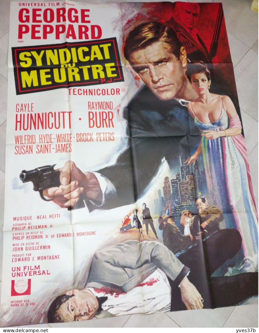 LE SYNDICAT DU MEURTRE George Peppard, G. Hunnicutt ...1968 - Affiche 120x160 - TTB - Posters