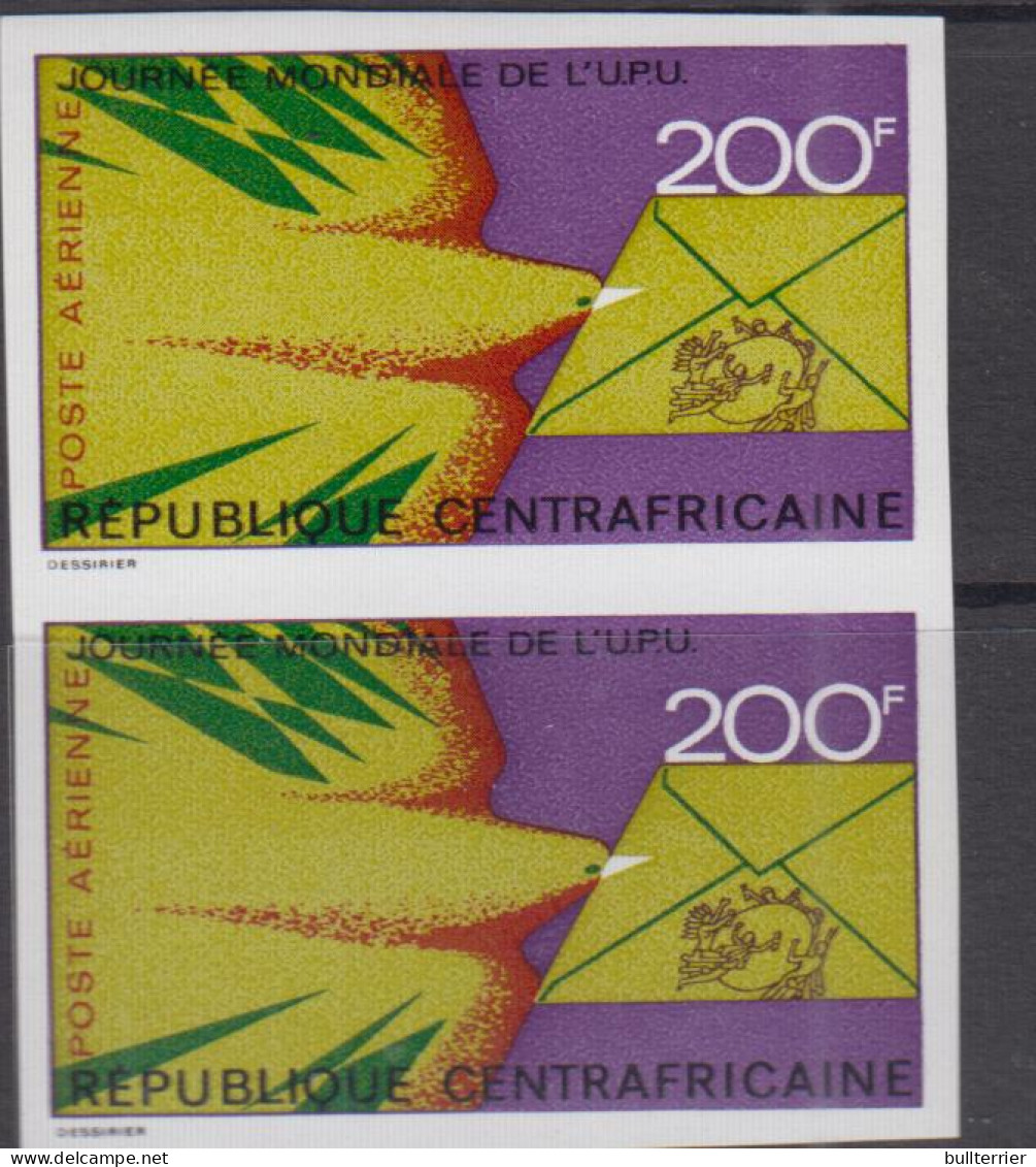 UPU - CENTRAL AFRICAN REP -   - WROLD UPU DAY 200FR IMPERF PAIR  MINT NEVER HINGED - UPU (Union Postale Universelle)