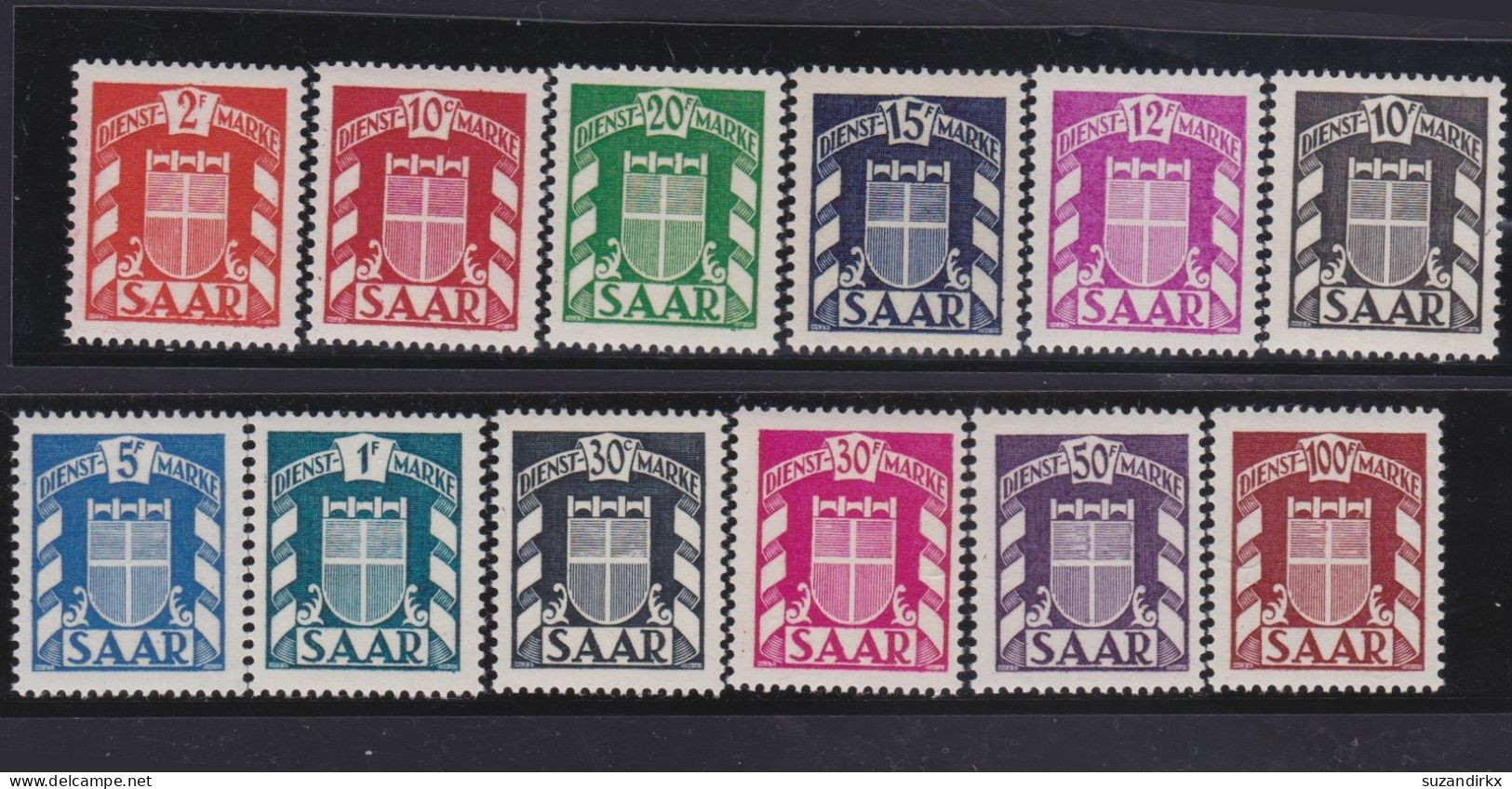 Saar    -     Michel   -   Dienst  33/34         -    **      -     Postfrisch - Unused Stamps