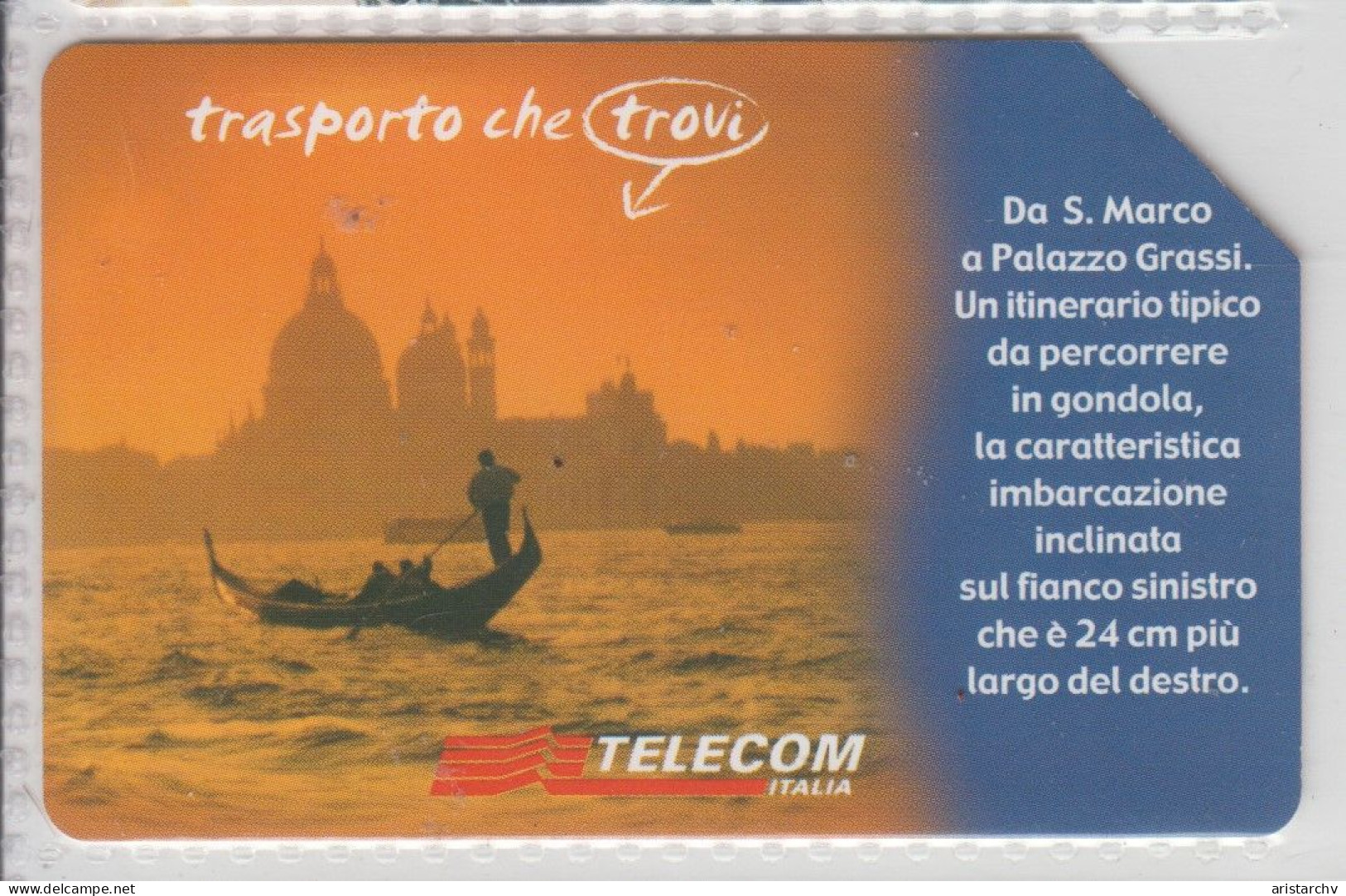ITALY 2003 TRANSPORT YOU FIND TAXI BICYCLE VENEZIA SENT MARCO PALACE GONDOLA 3 CARDS - Pubbliche Ordinarie