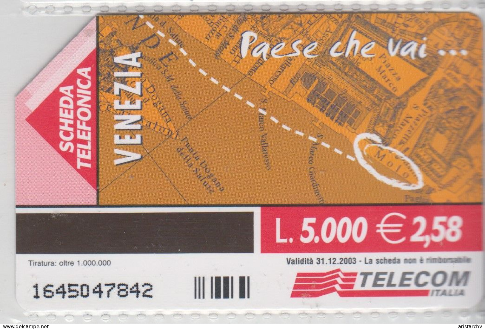 ITALY 2003 TRANSPORT YOU FIND TAXI BICYCLE VENEZIA SENT MARCO PALACE GONDOLA 3 CARDS - Públicas Ordinarias