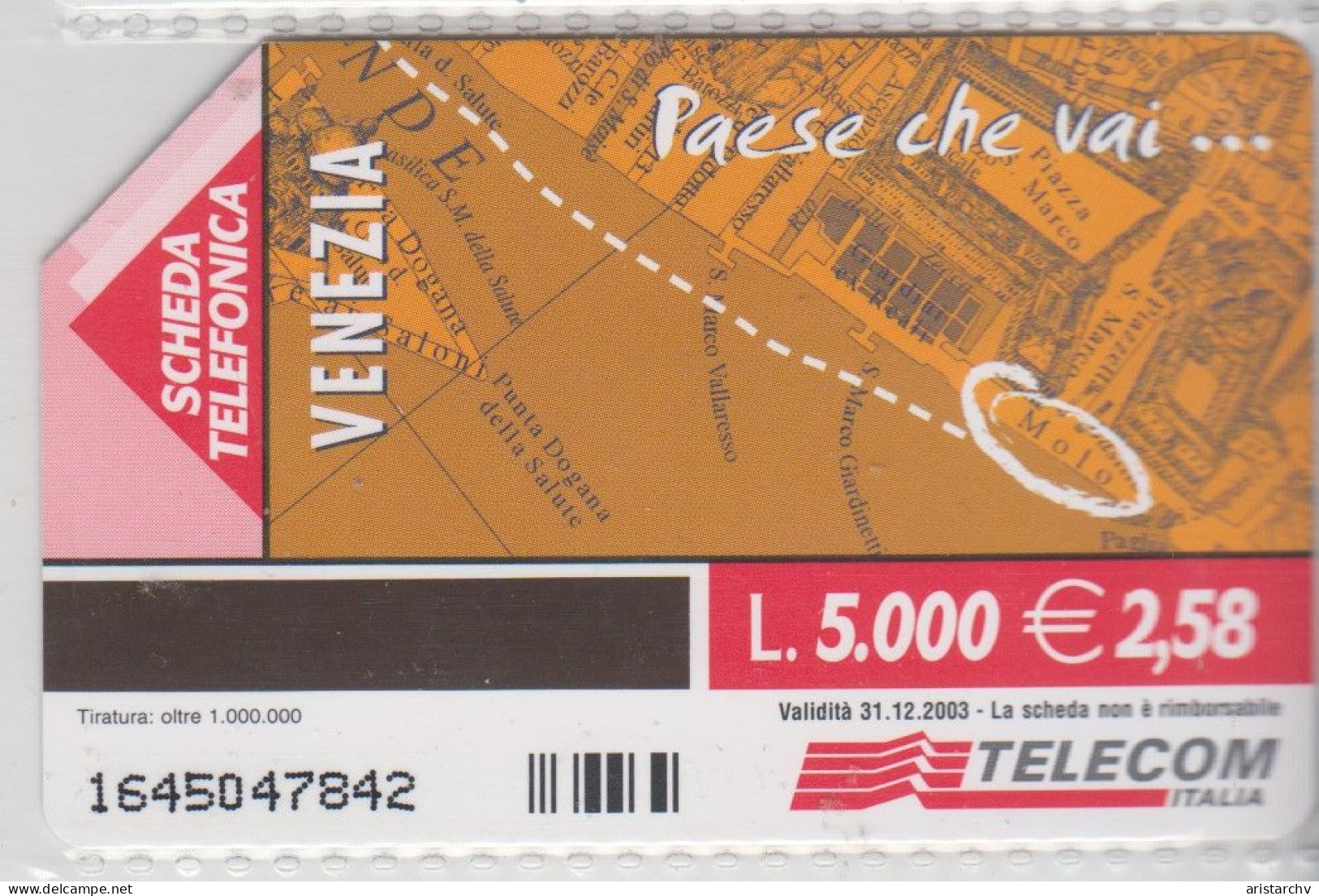 ITALY 2003 TRANSPORT YOU FIND TAXI BICYCLE VENEZIA SENT MARCO PALACE GONDOLA 3 CARDS - Publiques Ordinaires