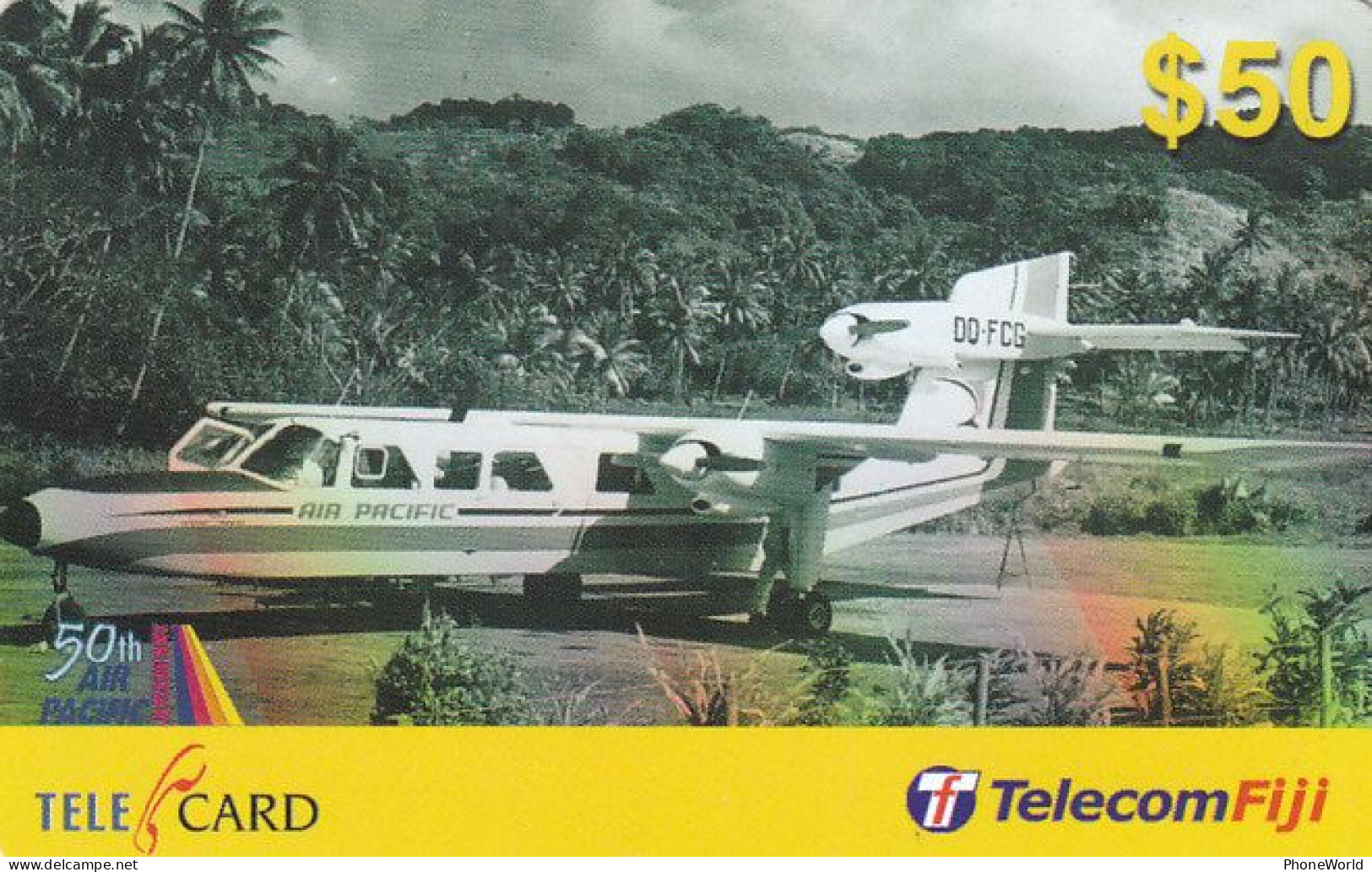 Fiji, 50th Anniversary Air Pacific $50, 99151, RRR - Fidji