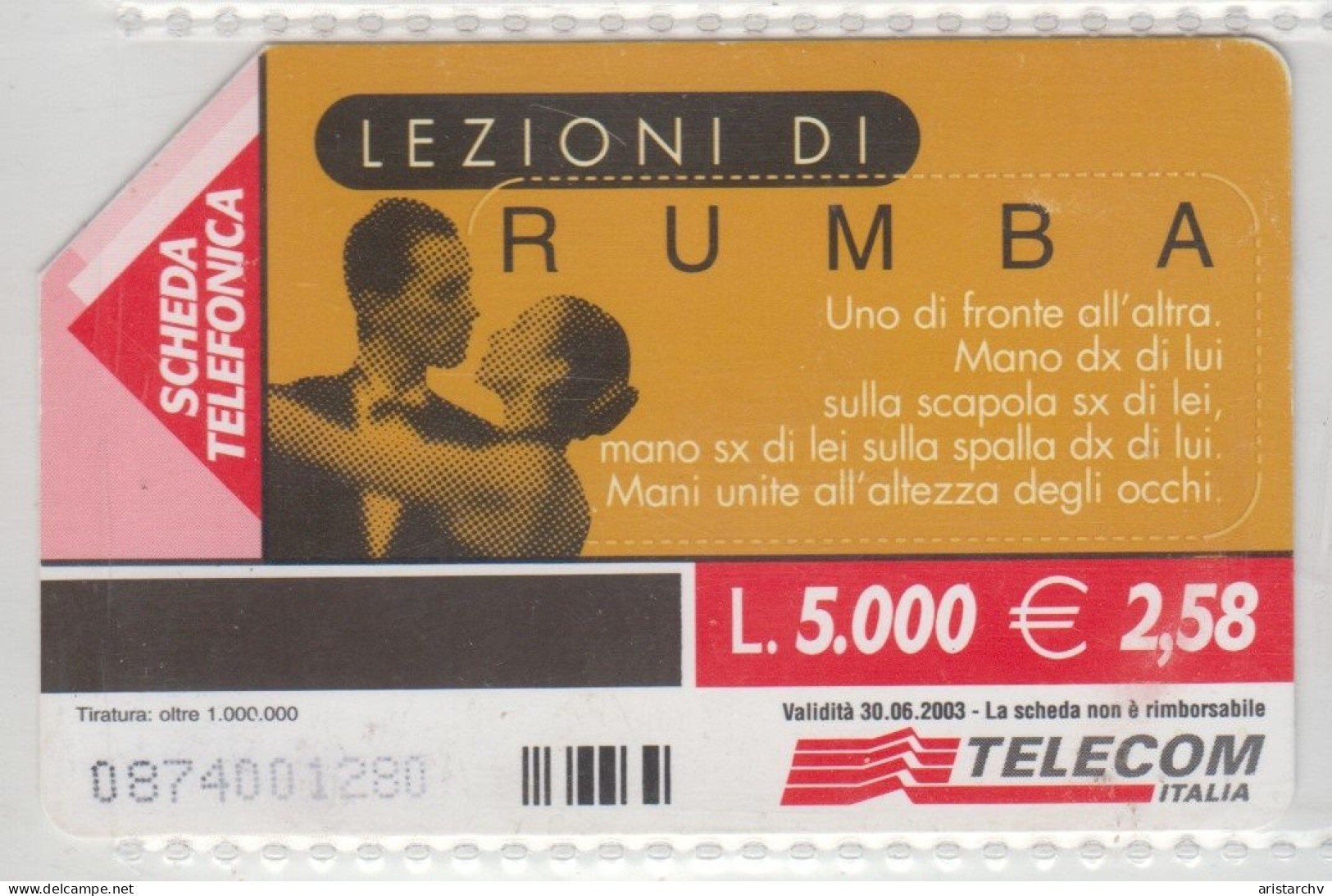 ITALY 2002 DANCE RUMBA - Publiques Ordinaires