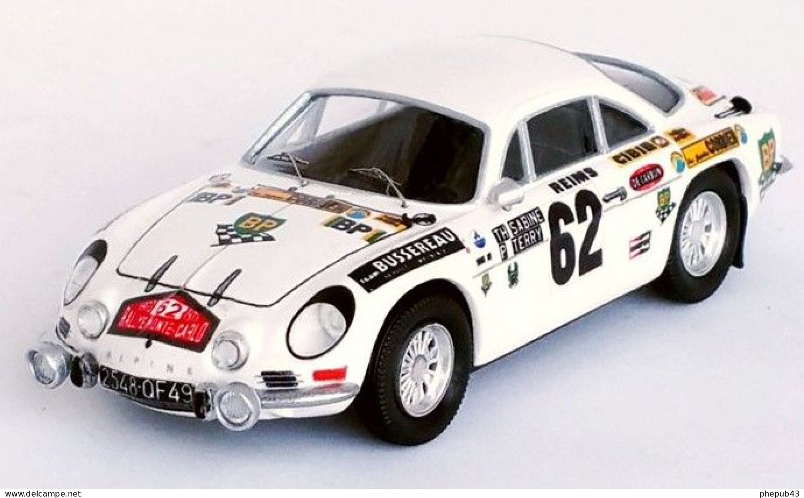 Alpine Renault A110 - Rallye Monte-Carlo 1973 #62 - Thierry Sabine/P. Terry - Troféu - Trofeu