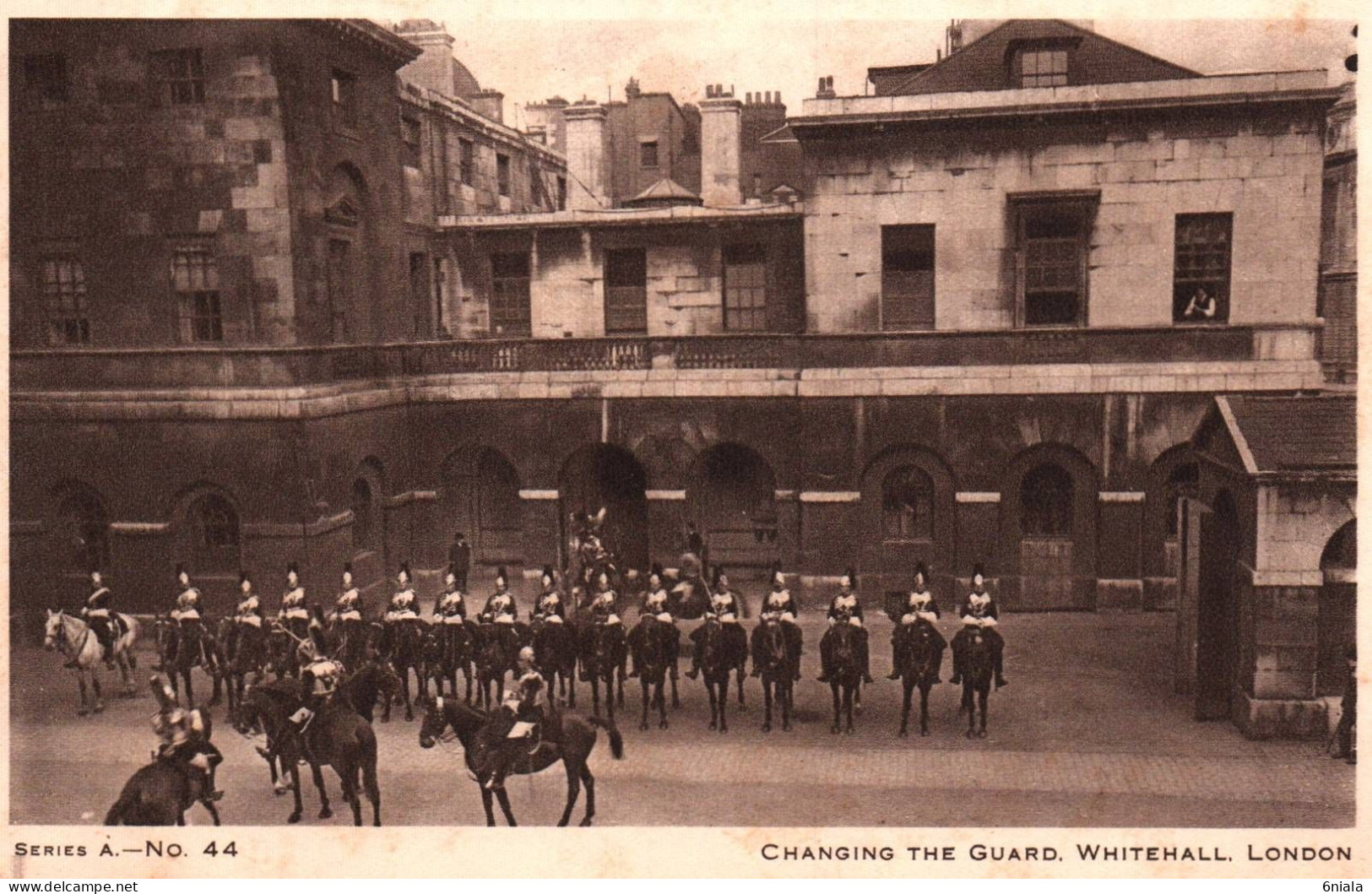 20579  CHANGING THE GUARD  WHITEHALL LONDON  ( 2 Scans) - Whitehall