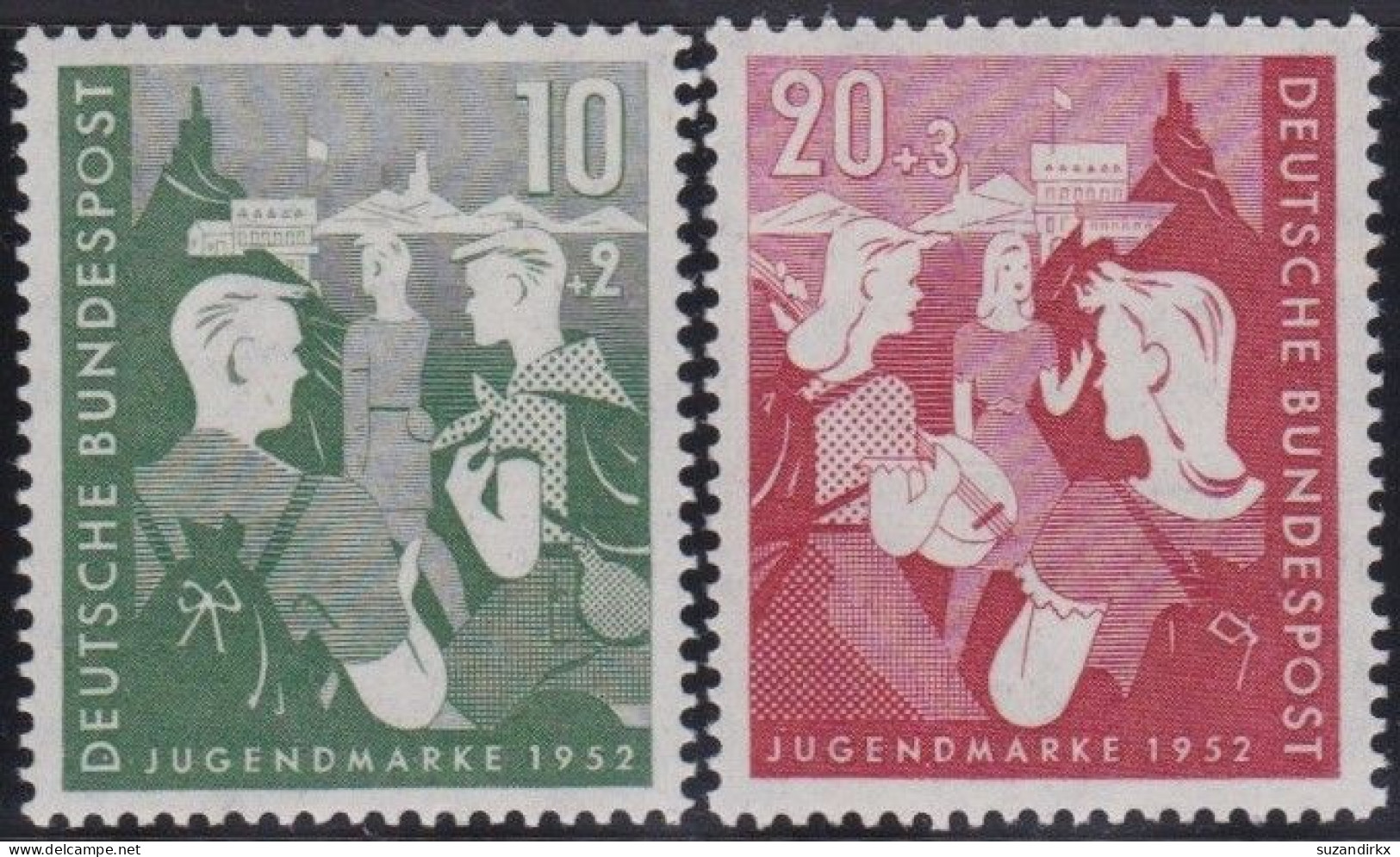 BRD     -     Michel   -   153/154        -    **      -     Postfrisch - Unused Stamps