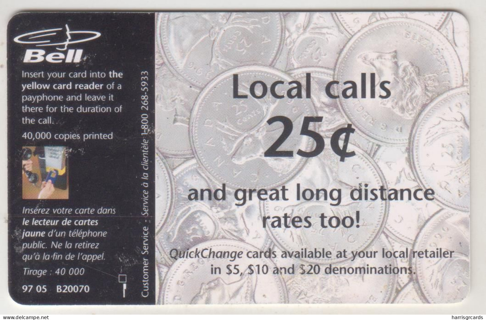 CANADA - Local Calls 25¢ , 05/97, Tirage 40.000, Used - Kanada