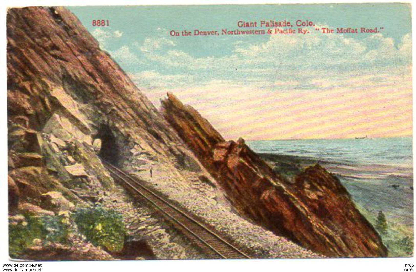 Giant Palisade - COLORADO- On The DENVER , Northwestern And Pacific Ry ( Etats Unis Amerique )  Voie Ferree - Autres & Non Classés