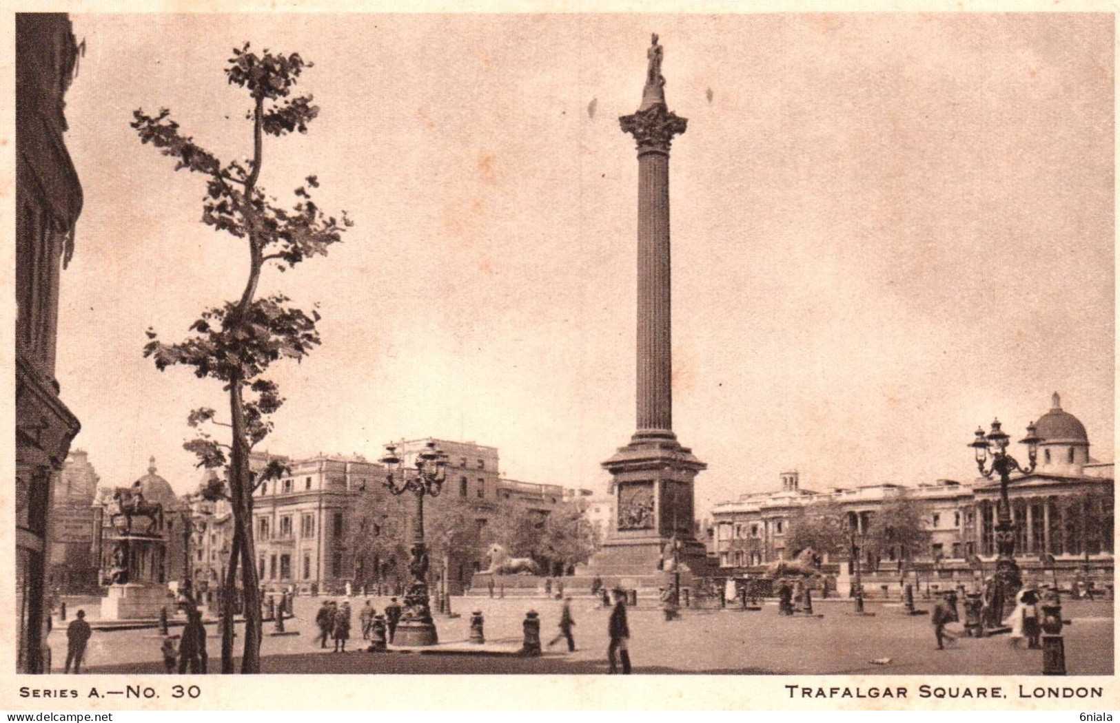20581  TRAFALGAR  SQUARE    LONDON  ( 2 Scans) - Trafalgar Square