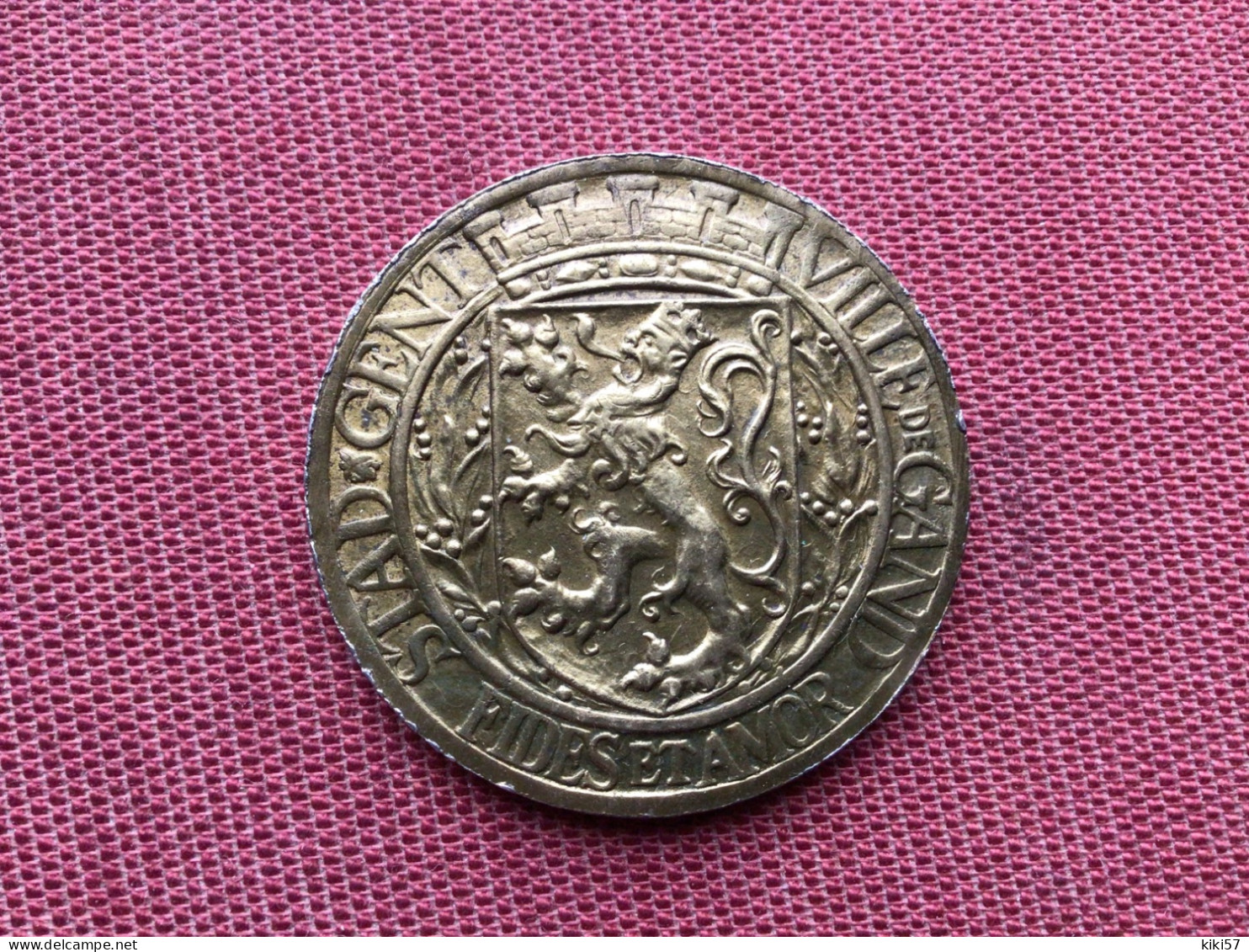 BELGIQUE Rare Jeton De 5 Franken Ville De Gand - Monétaires / De Nécessité