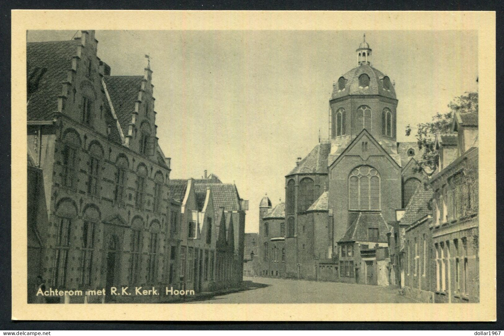 Achterom Met R.K Kerk , Hoorn   - Not  Used   -  2 Scans For Originalscan !! - Hoorn