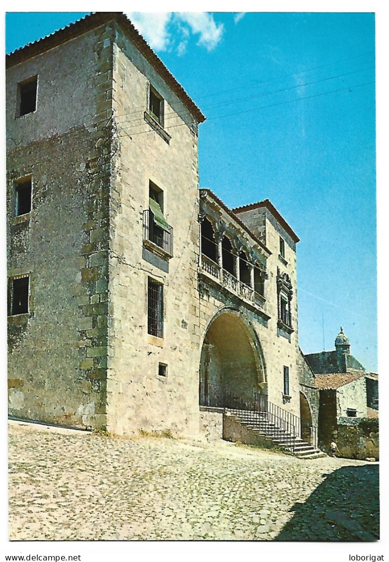 FACHADA PALACIO JUAN PIZARRO DE ORELLANO / PALACE JUAN PIZARRO DE ORELLANO CHIEF FRONT.-  TRUJILLO - CACERES.- (ESPAÑA). - Cáceres