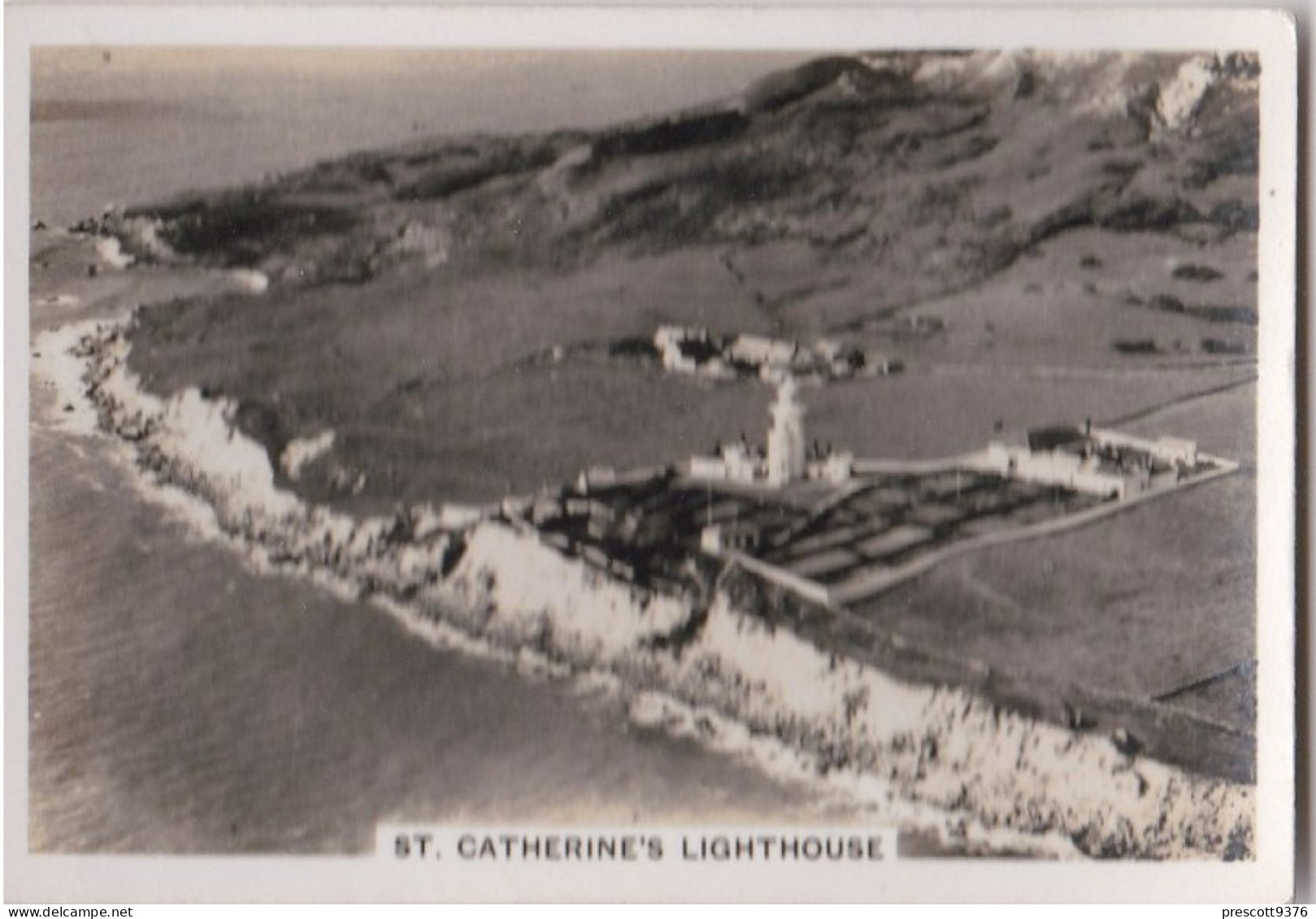 Britain From The Air 1938 - Senior Service - Real Photo - 32 St Catherines Lighthouse, Isle Of Wight - Wills
