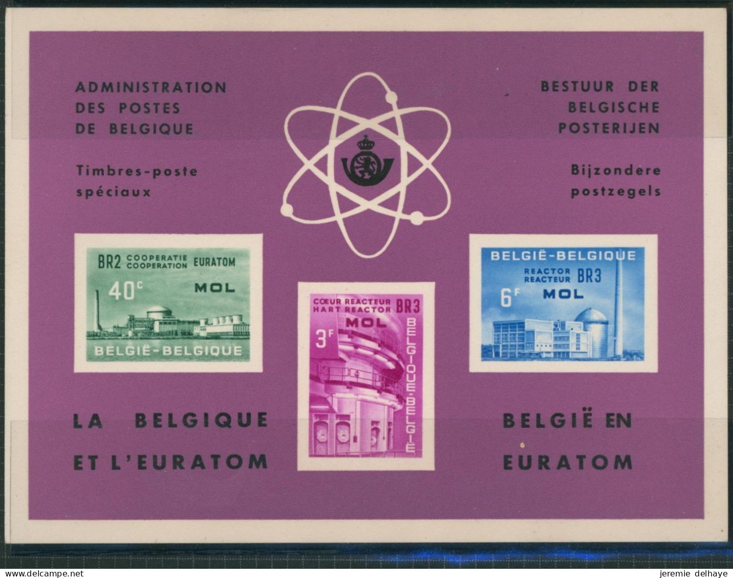 Feuillet De Luxe - LX37 Euratom (nucléaire, Chimie, Moll) - Luxevelletjes [LX]