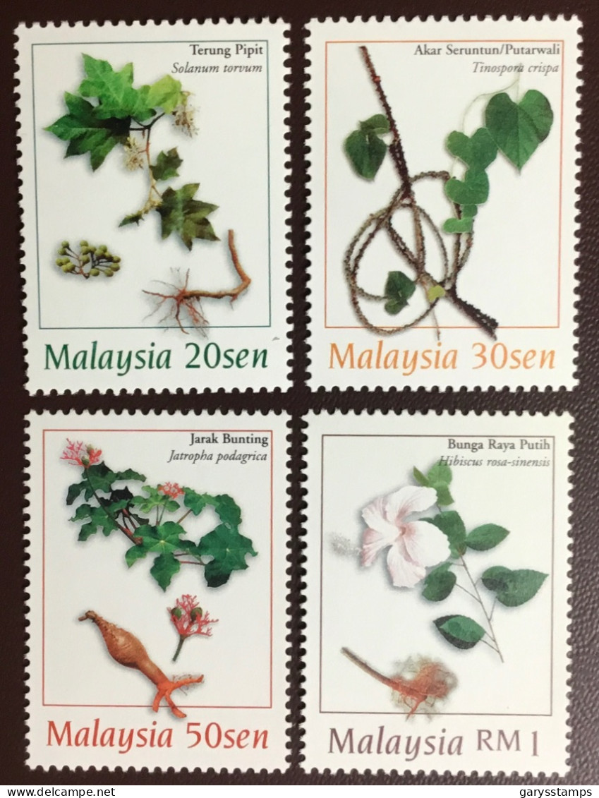 Malaysia 1998 Medicinal Plants MNH - Piante Medicinali