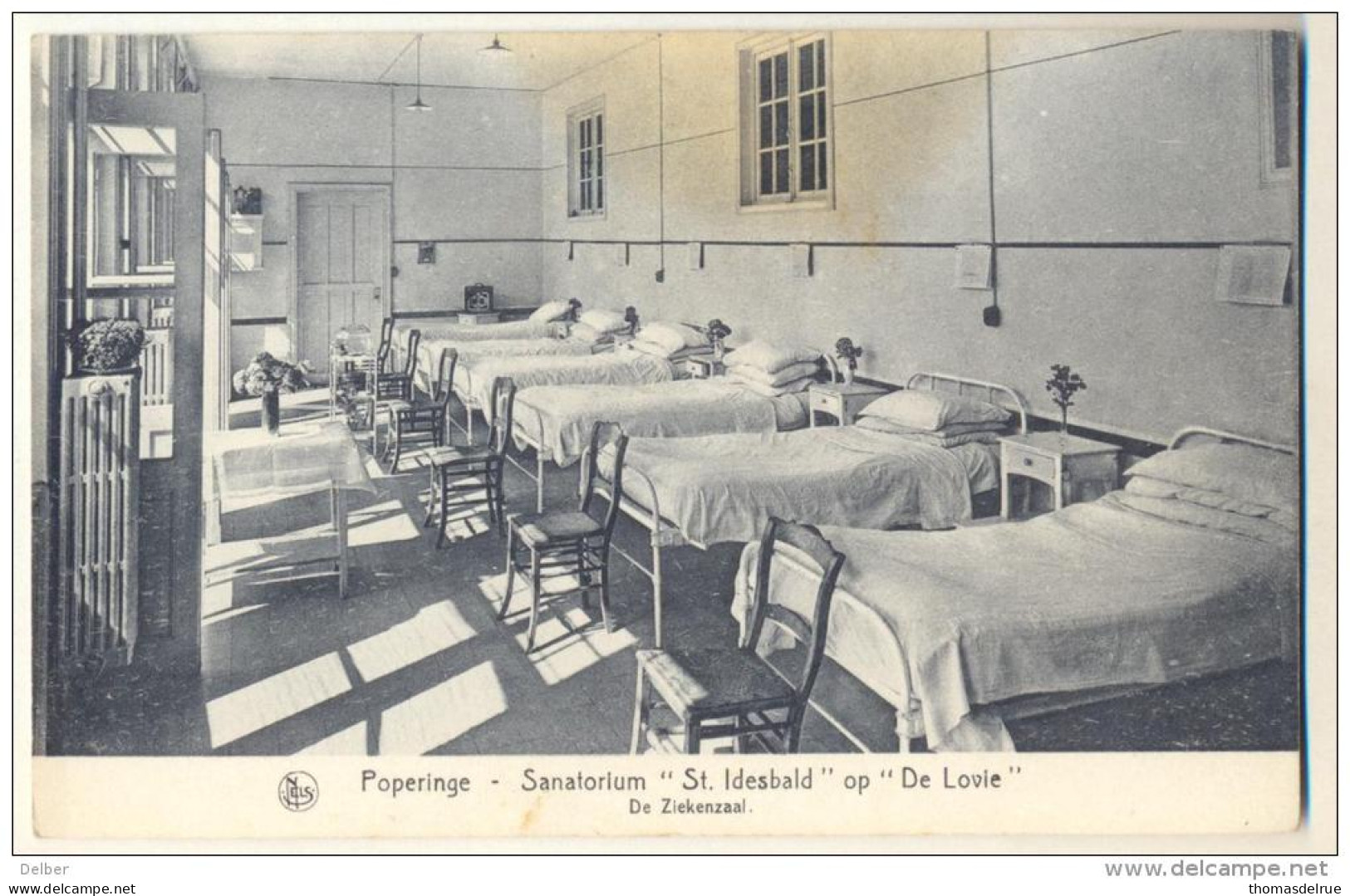Pk304: Nels  Poperinge - Sanatorium "St.Idesbald" Op "de Lovie"  De Ziekenzaal..... Iets Bevuild... - Poperinge