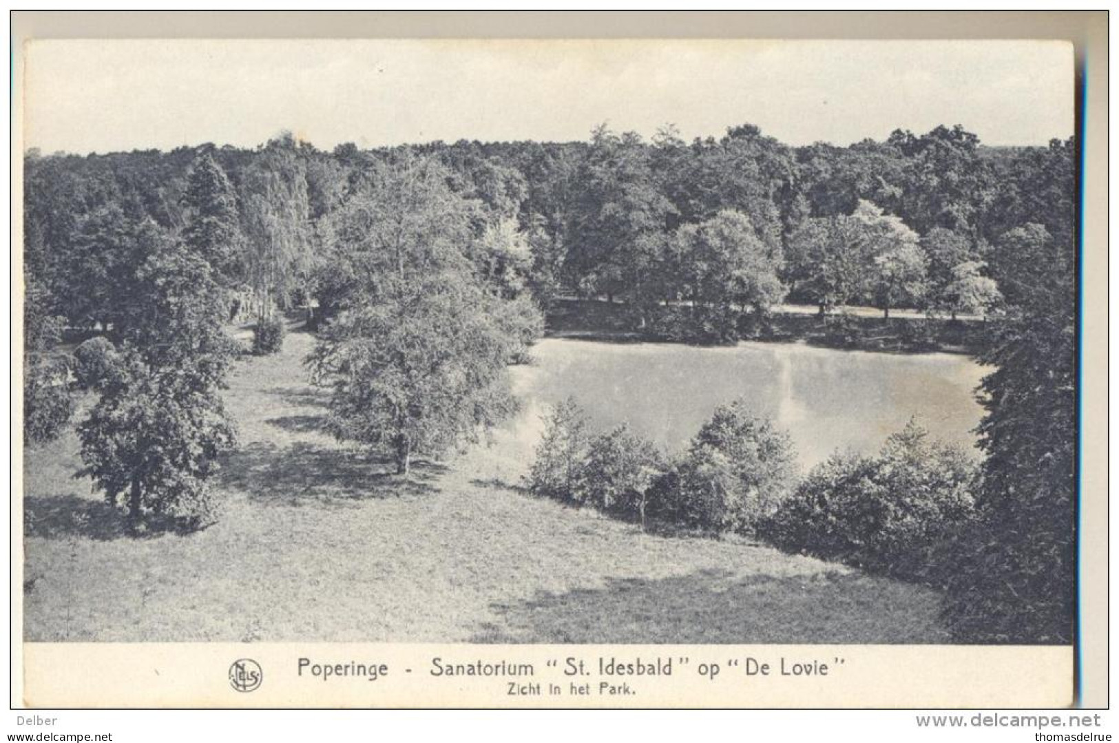 Pk302: Nels  Poperinge - Sanatorium "St.Idesbald" Op "de Lovie"  Zicht In Het Park - Poperinge