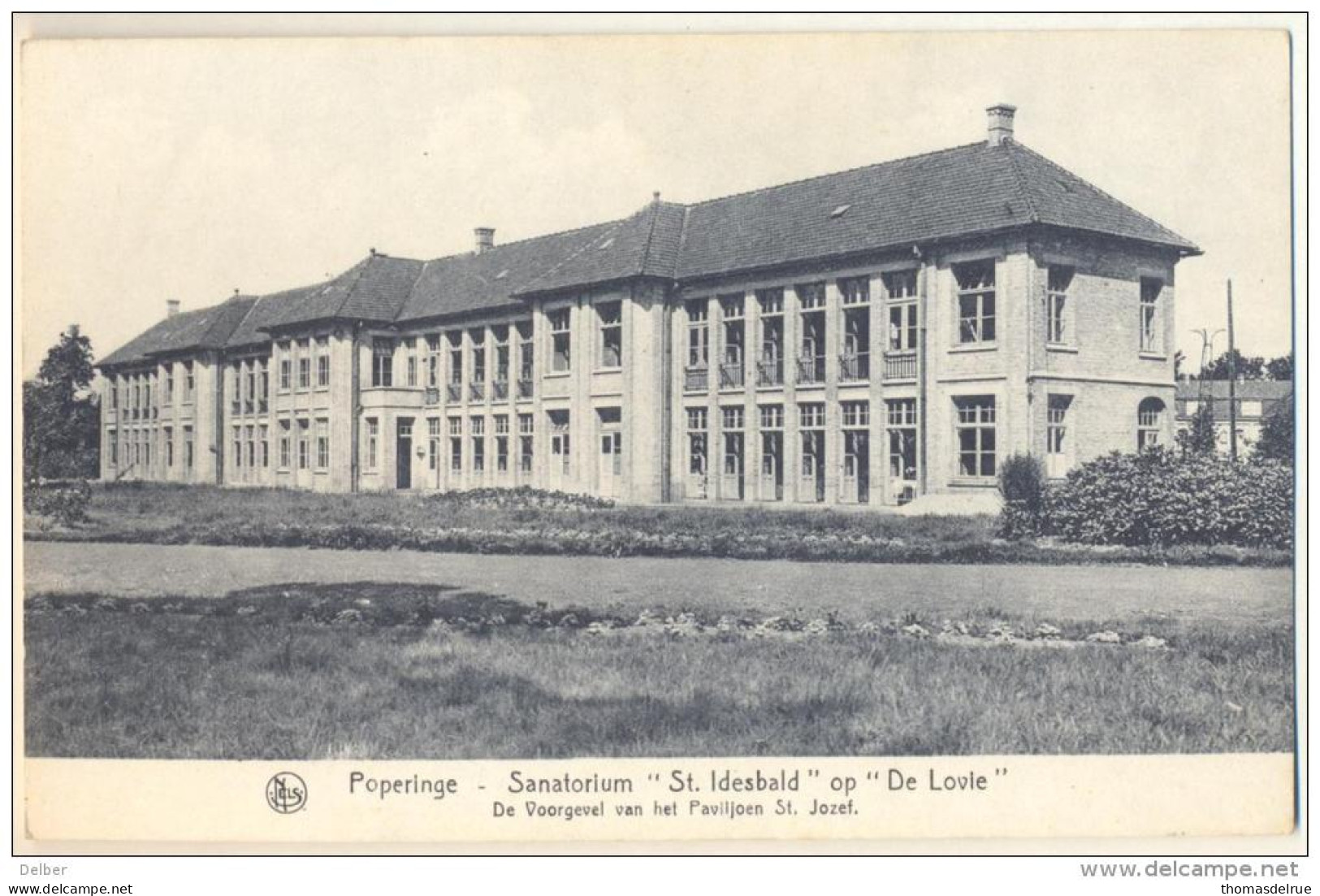 Pk344: Nels  Poperinge - Sanatorium "St. Idesbald" Op "de Lovie"  De Voorgevel Van Het Paviljoen St. Jozef - Poperinge