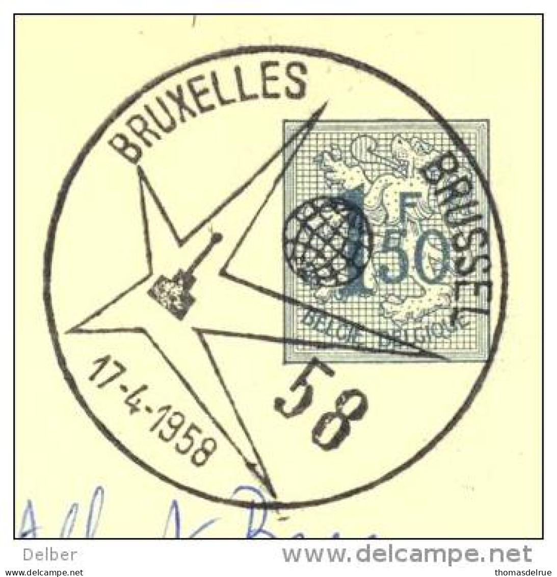 _Q036: BRUXELLES BRUSSEL  17-4-1956 : [ EXPO 58] - 1958 – Bruselas (Bélgica)