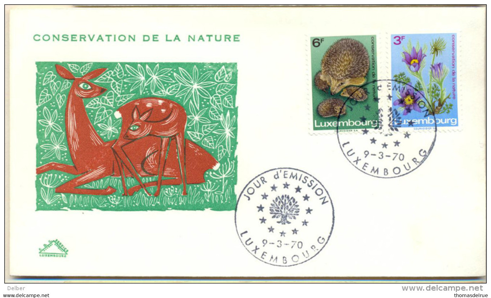 _4Za895: CONSERVATION DE LA  NATURE :754/5 - Covers & Documents