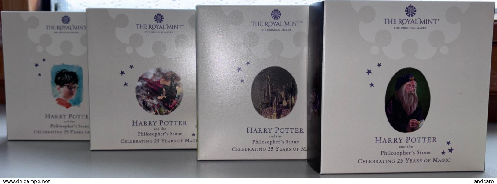 Great Britain 2022 - 2023 , Set Of 1oz Silver Proof Coins - 25th Anniversary Of Harry Potter - Maundy Sets  & Conmemorativas