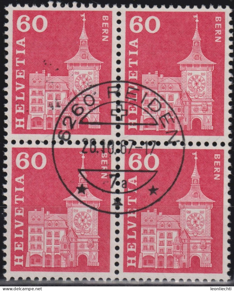 1967 Schweiz ° Zum: CH 364L, Mi: CH 705y, Zeitglockenturm Bern, (° 6260 Reiden) - Usati