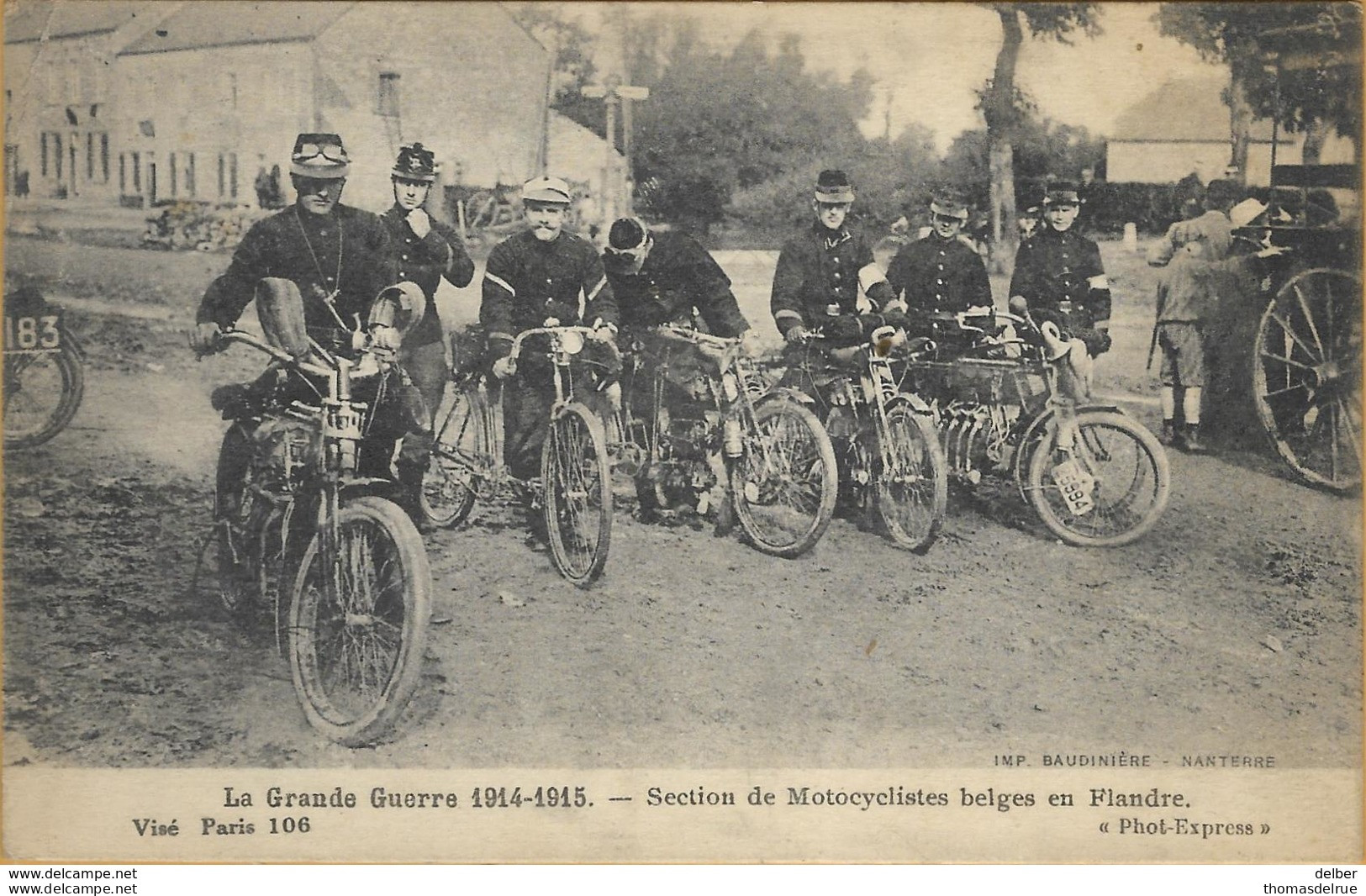 Op-398: S.M. PMB BLP 2 VII 15 >  ☼LEYSELE☼ 5 VII ___ [geen Jaar]: Section De Motocyclistes Belges En Flandrers - Zona Non Occupata