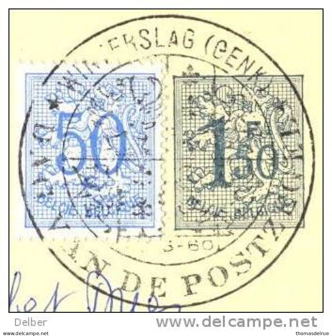 _G234: POSTKAART //CARTE POSTALE: 1,50F+50ct: WINTERSLAG(GENK) DAG VAN DE POSTZEGEL ... - Cartes Postales 1951-..