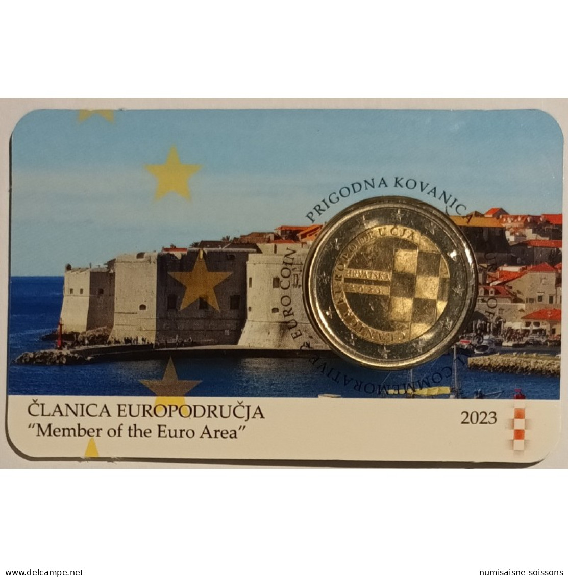 CROATIE - 2 EURO 2023 - INTRODUCTION DE L'EURO - Coincard - BU - Privatentwürfe