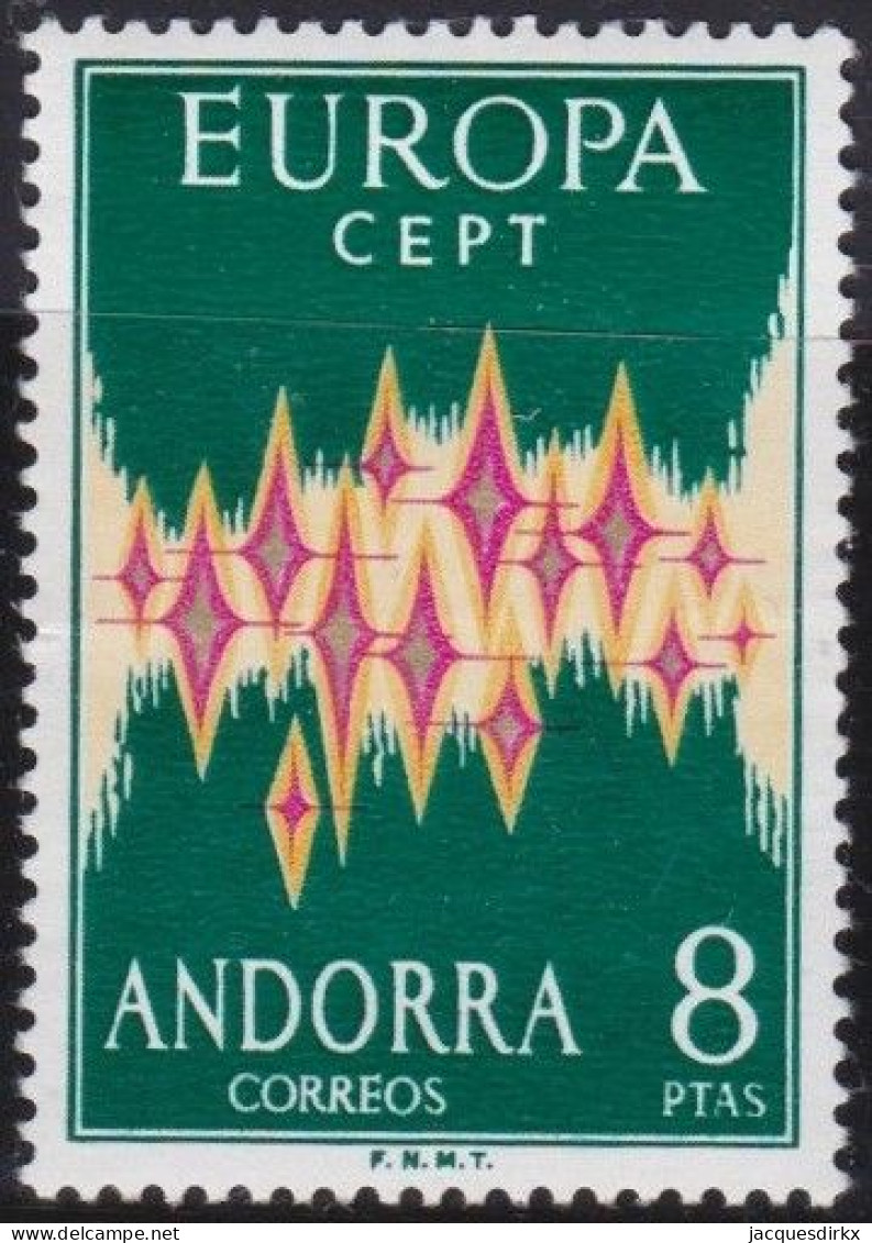 Andorre       . Y&T  . 64 A   (2 Scans)    .   (*)       .   Neuf Sans  Gomme - Unused Stamps