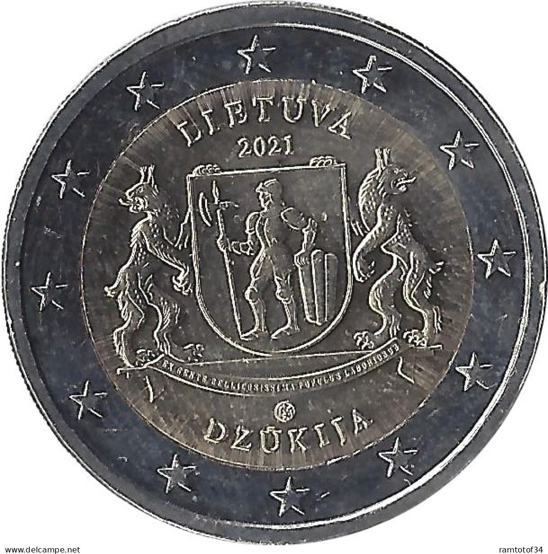 2021 LITUANIE - 2 Euros Commémorative - Région Historique De Dzūkija - Lithuania