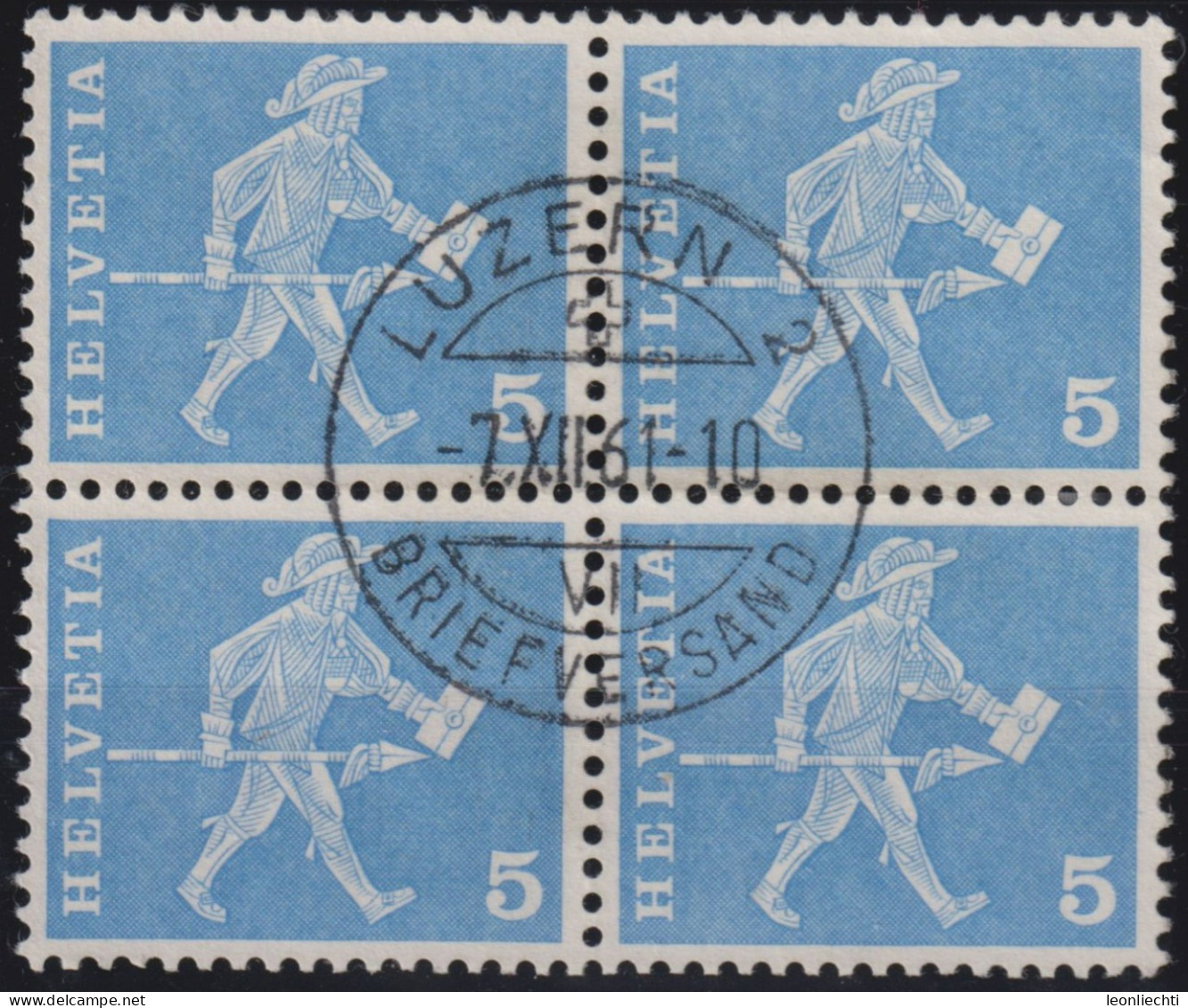 1960 Schweiz ° Zum: CH 355, Mi: CH 696, Standesläufer Von Freiburg, (° Luzern Briefversand) - Usati