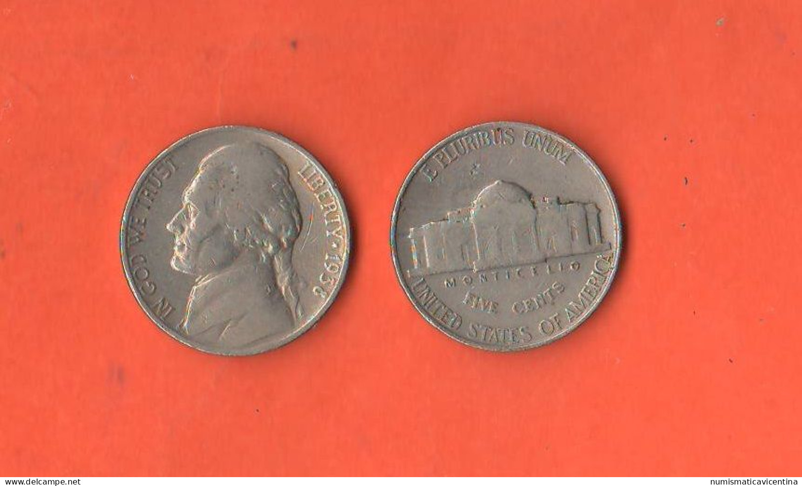 America 5 Cents 1938 Jefferson USA No Mint - 1938-…: Jefferson