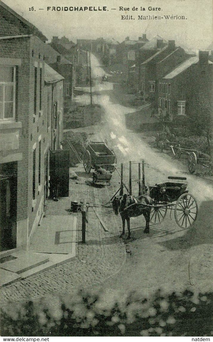 Froidchapelle, Rue De La Gare (avec Attelage) - Froidchapelle