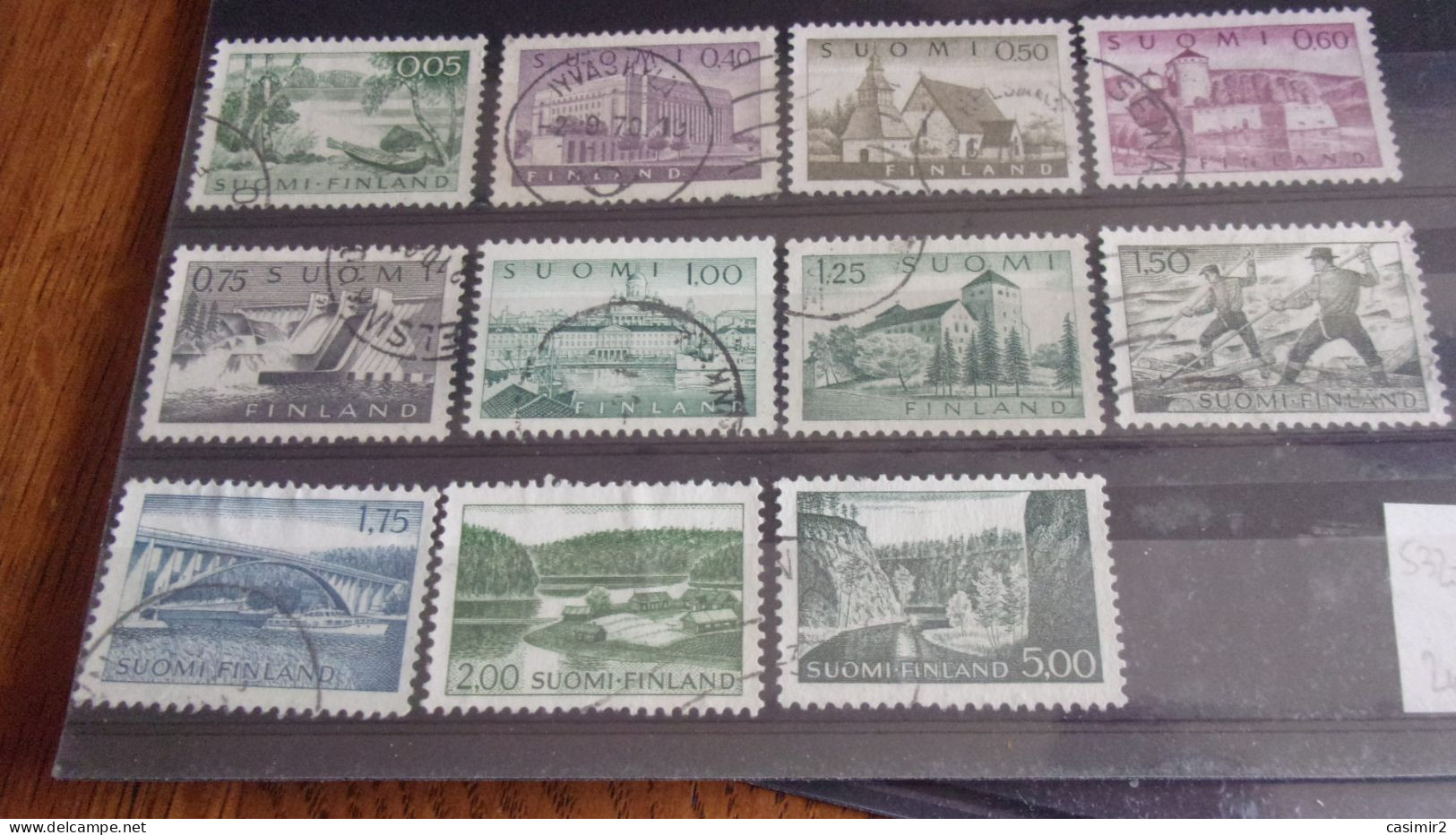 FINLANDE YVERT N°532-----543 - Used Stamps