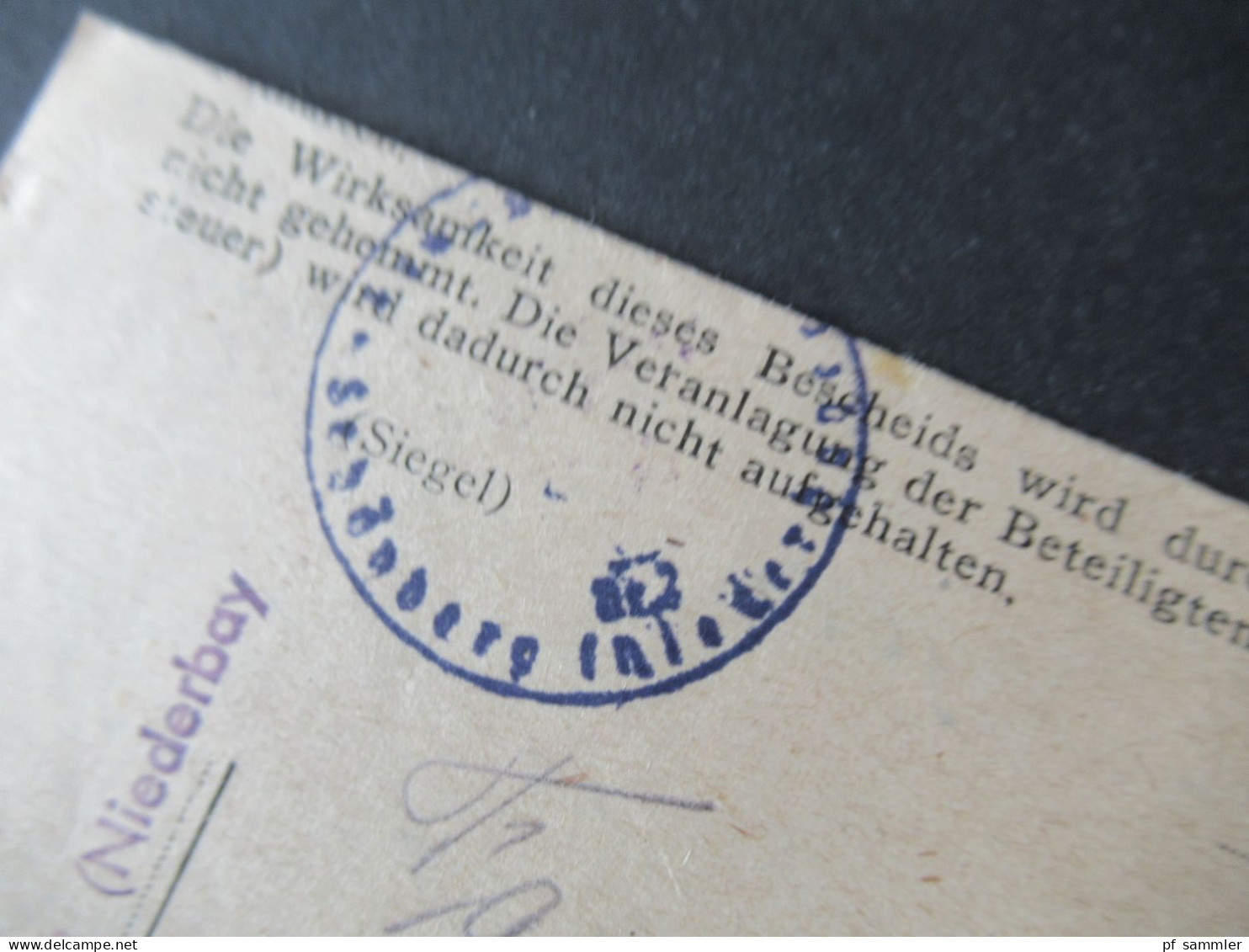 Bizone 14.12.1948 Notopfer Ungezähnt EF Tagesstempel Schönberg Und Aptierter Dienststempel Des 3. Reiches! - Storia Postale