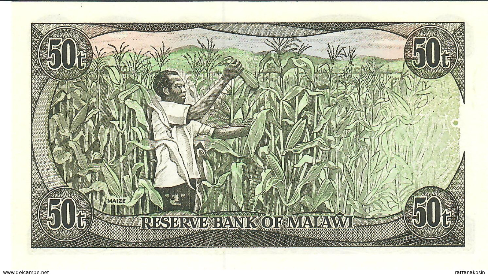 MALAWI P18 50 TAMBALA 1.3.1986 UNC. - Malawi