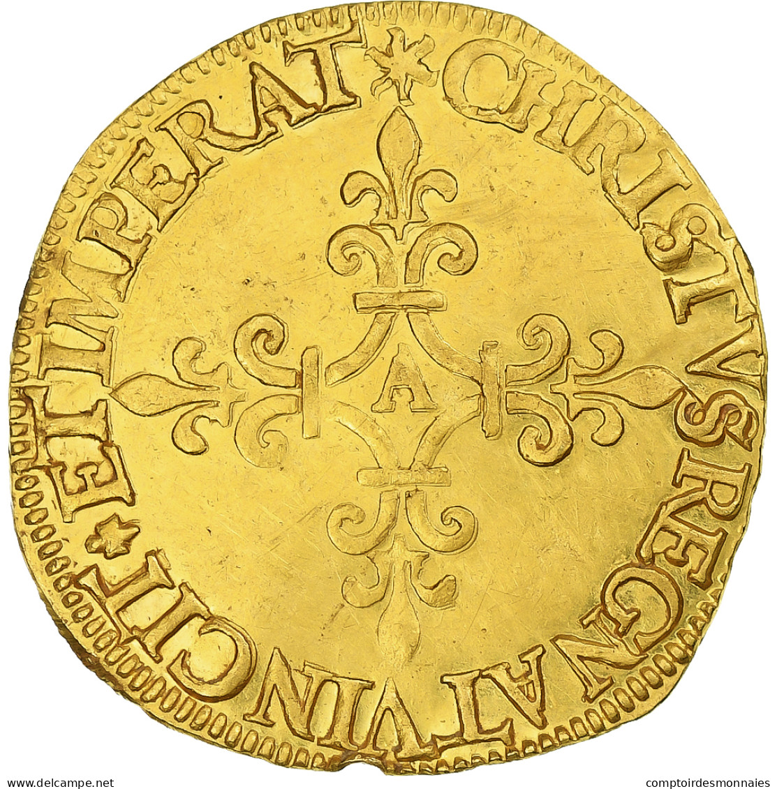 France, Charles IX, Écu D'or Au Soleil, 1566 (MDLXVI), Paris, 1st Type, SUP - 1560-1574 Carlo IX