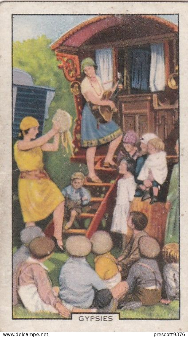 Racing Scenes 1938 - Gallaher Cigarette Card - 4 Gypsies - Gallaher