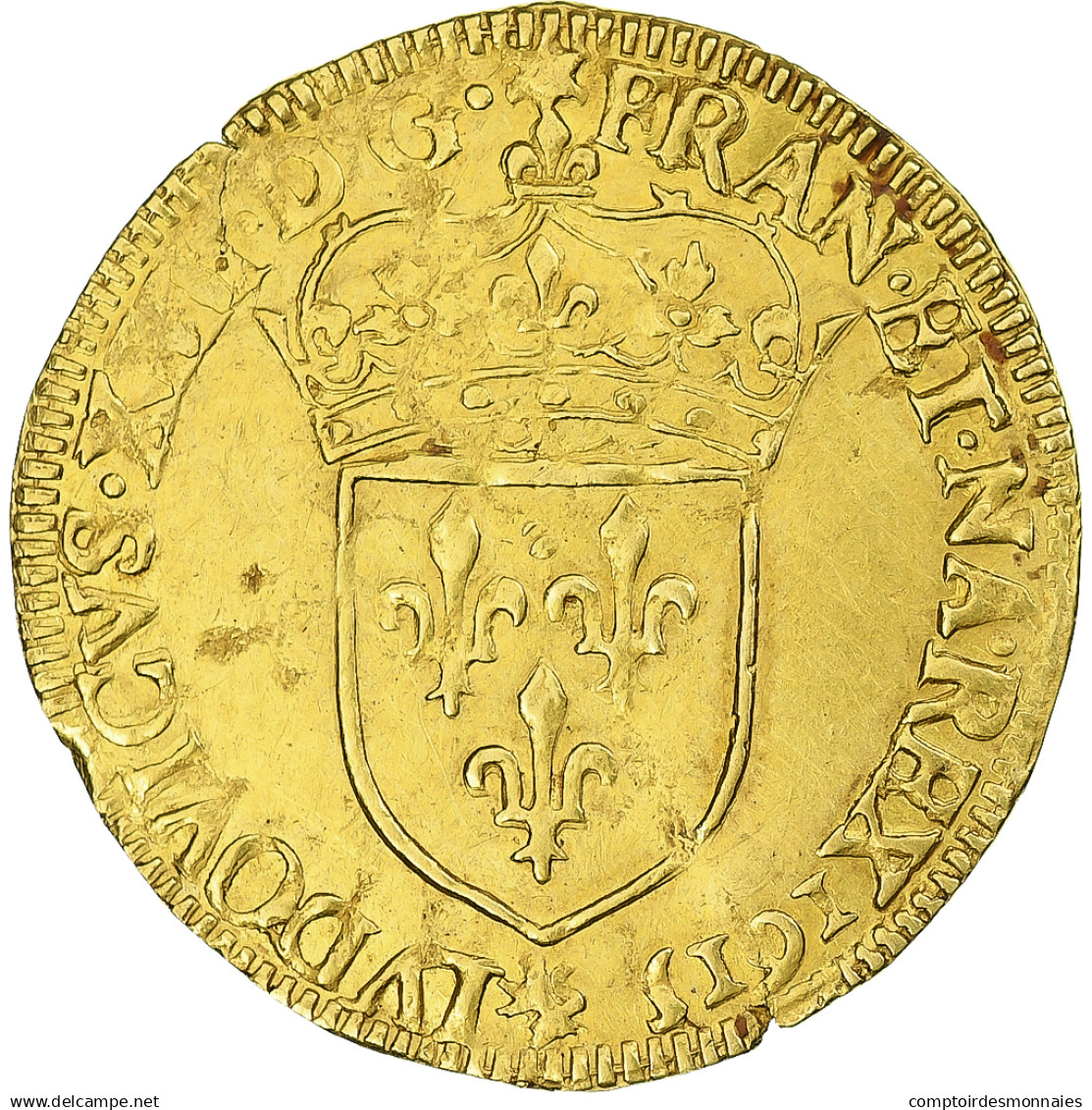 France, Louis XIII, Écu D'or Au Soleil, 1615, Paris, TTB+, Or, Gadoury:55 - 1610-1643 Lodewijk XIII Van Frankrijk De Rechtvaardige