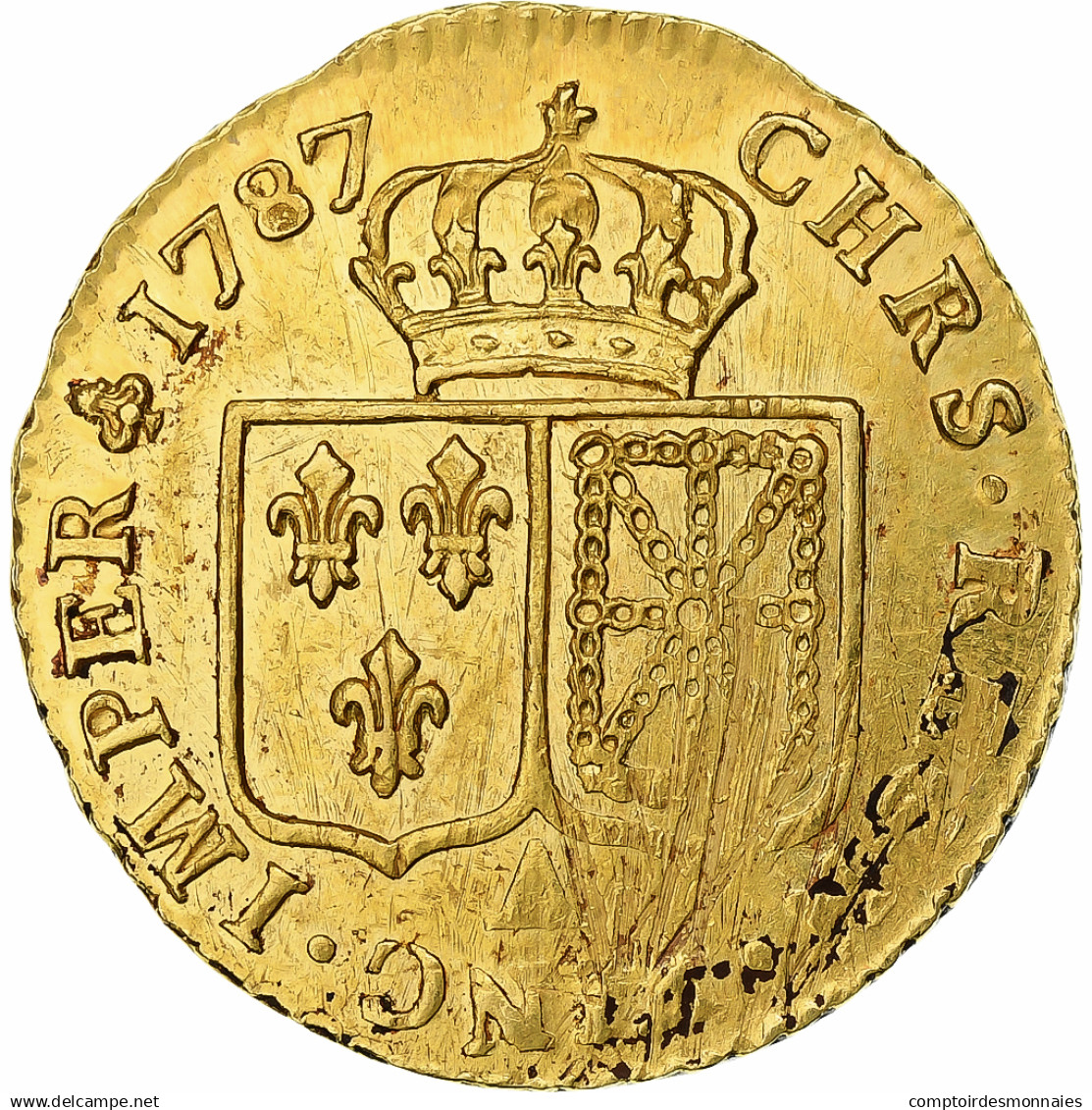 France, Louis XVI, Louis D'or à La Tête Nue, 1787, Paris, Or, TTB, Gadoury:361 - 1774-1791 Lodewijjk XVI