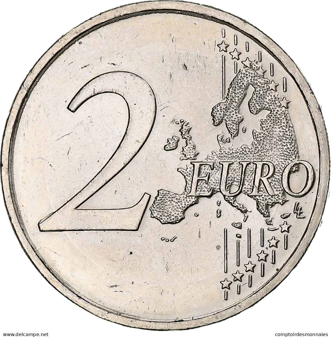 Allemagne, 2 Euro, Hessen, 2015, Stuttgart, Error Monometallic, SUP, Du - Variétés Et Curiosités