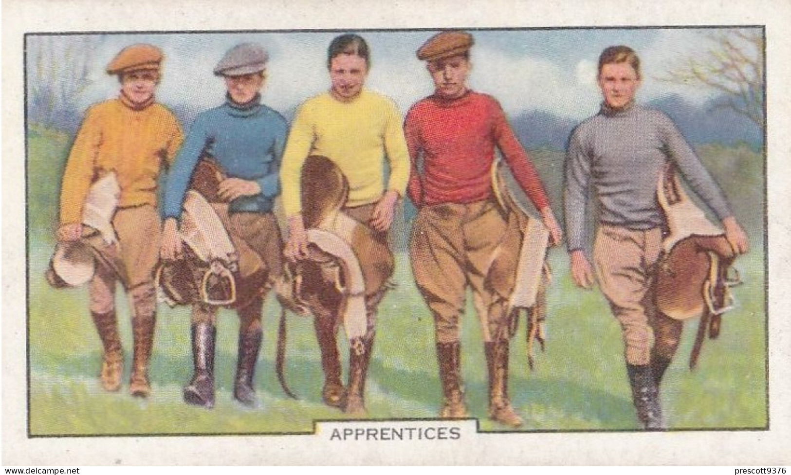 Racing Scenes 1938 - Gallaher Cigarette Card - 16 Apprentices - Gallaher
