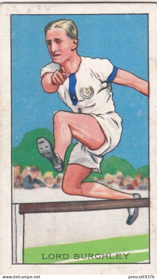 Champions 1934 - Gallaher Cigarette Card - 9 Lord Burghley, Athletics - Gallaher