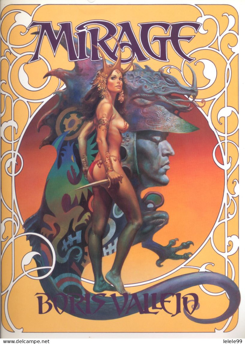 MIRAGE  BORIS VALLEJO  ART FANTASTIQUE NU  PIN UP - Paranormal/ Supernatural