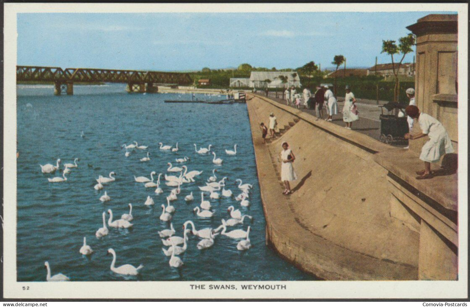 The Swans, Weymouth, Dorset, C.1940s - Postcard - Weymouth