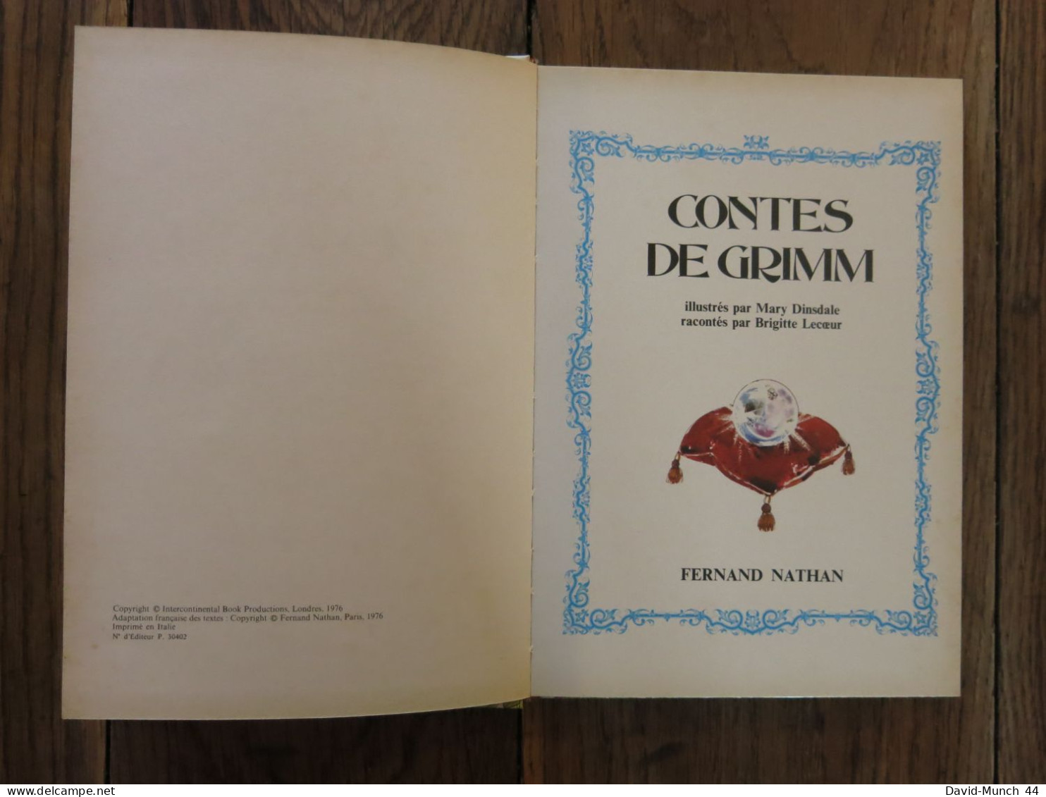 Contes De Grimm De Brigitte Lecoeur Et Mary Dinsdale. Fernand Nathan. 1976 - Contes