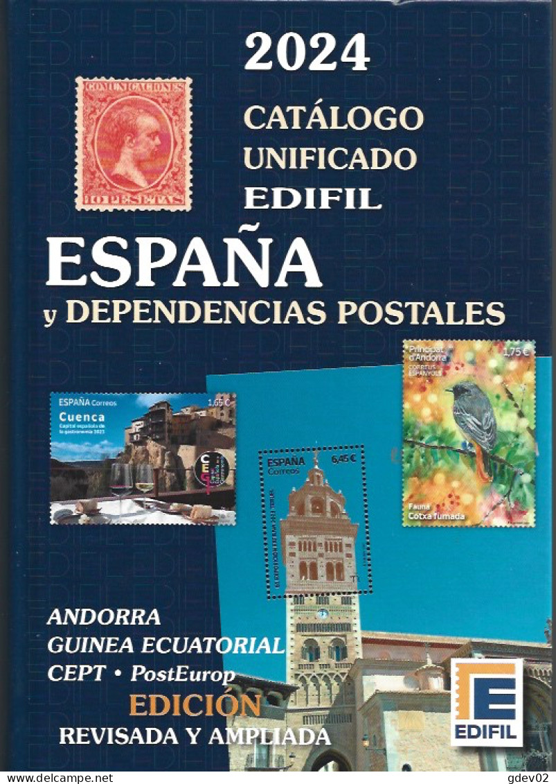 ESLICAT24-L4475PC-TEUROPESPCUADER.España Spain Espagne LIBRO CATALOGO DE SELLOS EDIFIL 2024.¡¡¡¡¡¡¡¡NOVEDAD! !!!!!!!!!! - Booklets