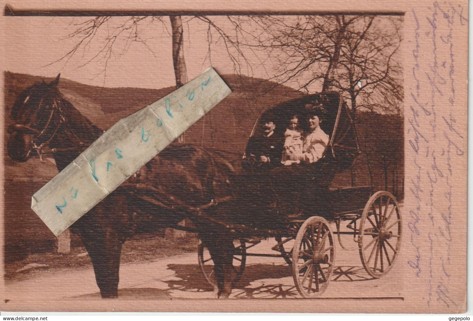 DORTMUND Ou Environs - Une Famille En Calèche En 1907 ( Carte Photo ) - Dortmund